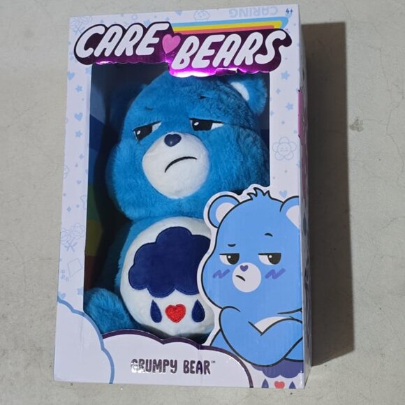 New/In Box: CARE BEAR GRUMPY BEAR Collectible Toy Blue Bear Stuffed Gift Plush - Picture 1 of 3